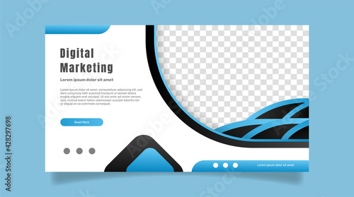 Digital marketing banner template. - Vector.