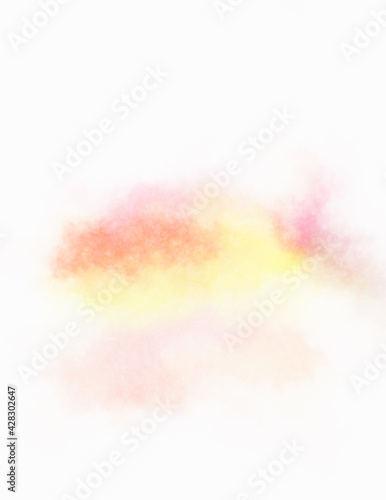 Watercolor painted background. Abstract Illustration wallpaper. Brush stroked painting. 2D Illustration.