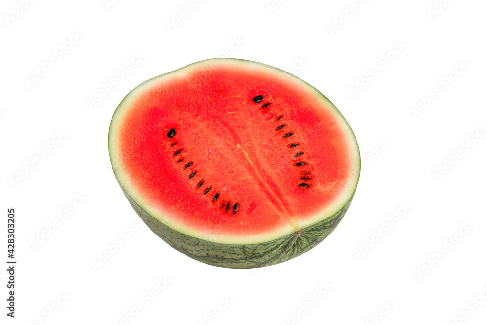 Slice of watermelon on white background Slice of watermelon on white background
