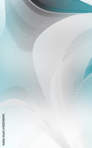 Obraz na plátně Dynamic trendy simple fluid color gradient abstract cool background with overlapping line effects