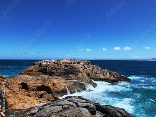 rocks and sea