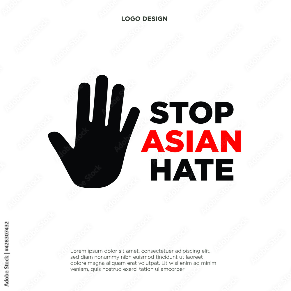 stop asian hate crimes, asians americans and pacific islanders, modern creative banner, sign, design concept, social media post stop asian hate crimes, asians americans and pacific islanders, modern creative banner, sign, design concept, social media post