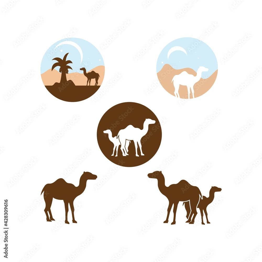camel icon vector illustration design template camel icon vector illustration design template