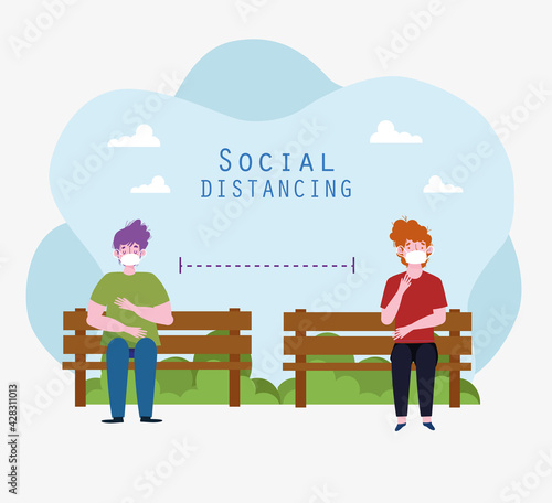 physical distancing sitting