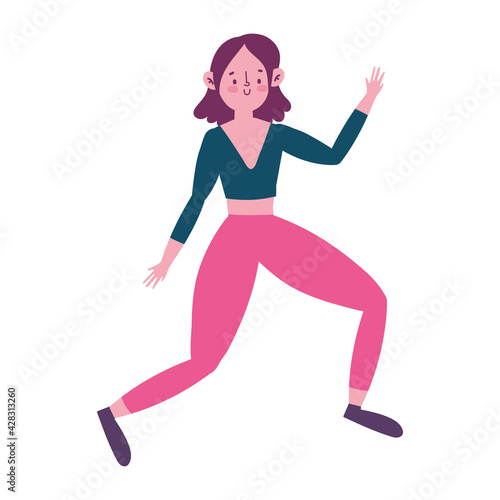 girl exercise sportive