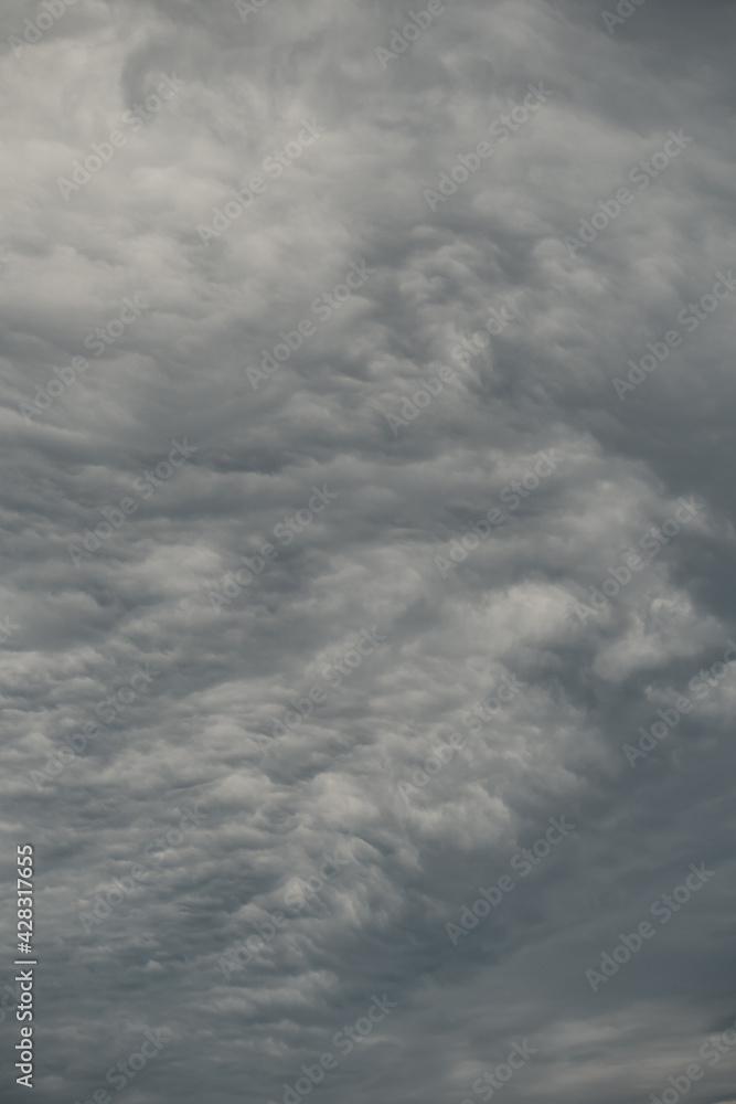 Dramatic grey clouds