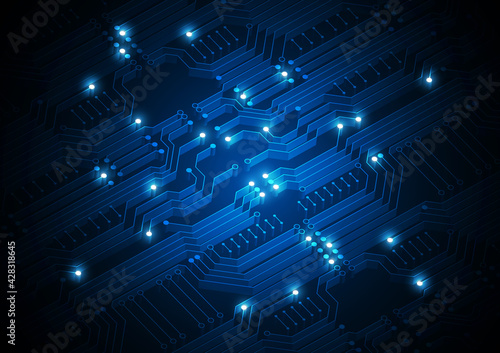 Circuit technology background with hi-tech digital