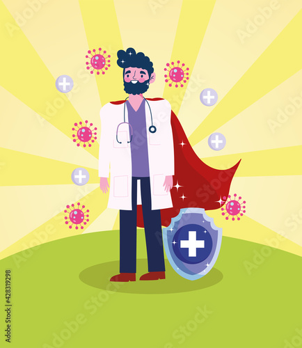 superhero male doctor