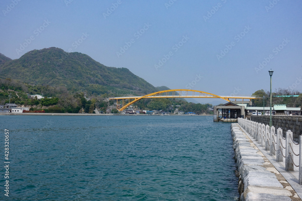 Kone ohashi bridge at Ikuchi island in Onomichi-city, Hiroshima, Japan