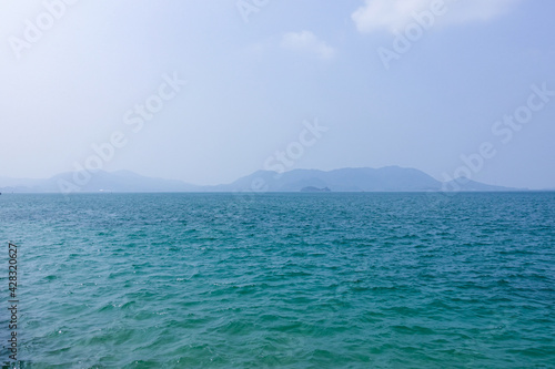 Wallpaper Mural Ocean view from Setoda Sunset beach at Ikuchi island in Onomichi-city, Hiroshima, Japan Torontodigital.ca