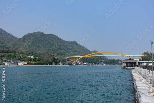 Wallpaper Mural Kone ohashi bridge at Ikuchi island in Onomichi-city, Hiroshima, Japan Torontodigital.ca