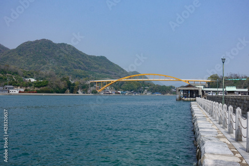 Wallpaper Mural Kone ohashi bridge at Ikuchi island in Onomichi-city, Hiroshima, Japan Torontodigital.ca