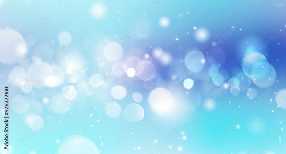 Blue abstract bokeh background