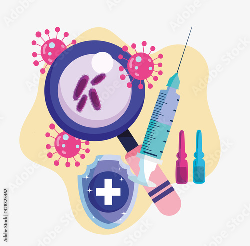 vaccination syringe ampoules