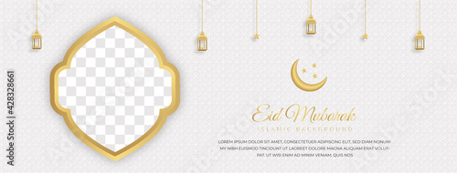 Eid Mubarak Social media cover photo illustration,Social media post