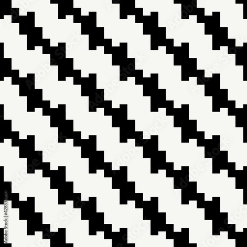 Monochrome diagonal lines. Vector stripes background.