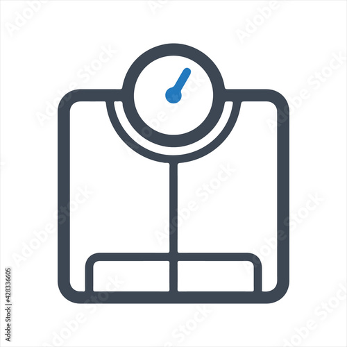 Weight management icon, vector & glyph