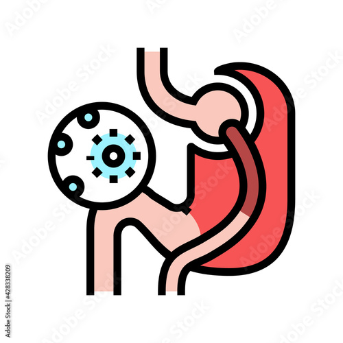 infection bariatric color icon vector. infection bariatric sign. isolated symbol illustration