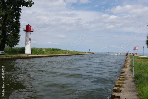 Mündung der Uecker in Ueckermünde photo