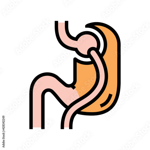 lacing bariatric color icon vector. lacing bariatric sign. isolated symbol illustration