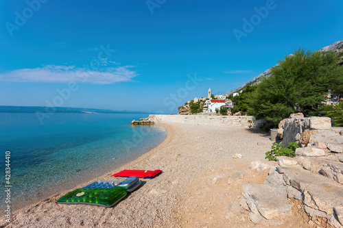 Pisak is a small tourist village located on the Omish Riviera. Dalmatia, Croatia