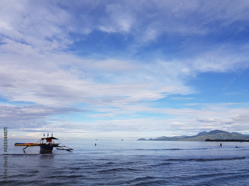 Obraz premium boat on the sea
