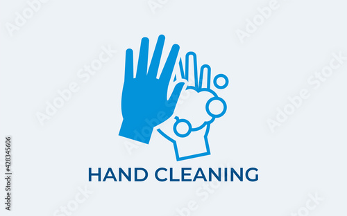 Wash / washing hands to keep clean line art vector icon for websites and print