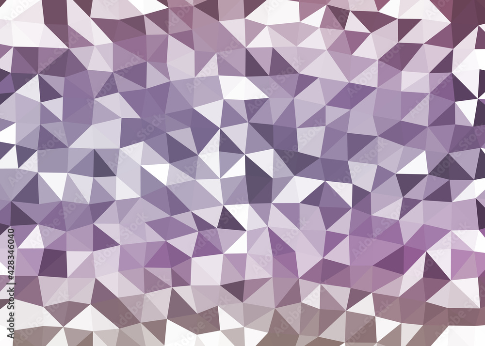 Fototapeta premium Abstract color Low-Polygones Generative Art background illustration
