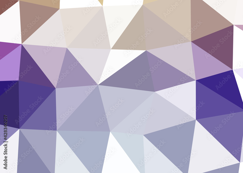 Obraz premium Abstract color Low-Polygones Generative Art background illustration