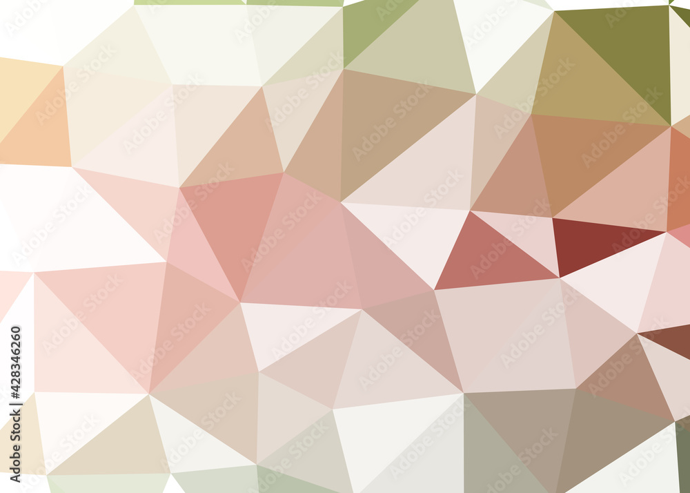 Obraz premium Abstract color Low-Polygones Generative Art background illustration