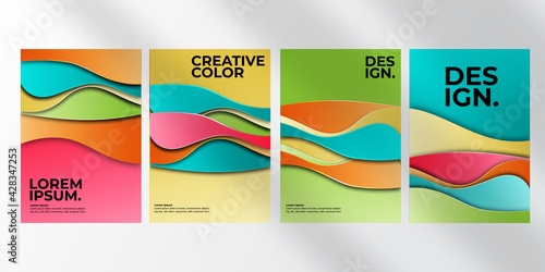 Modern Abstract Colorful Background Colorful Abstract background. cover design. Future geometric design. Templates for background, bro, posters, covers, notebooks, magazines, banners.