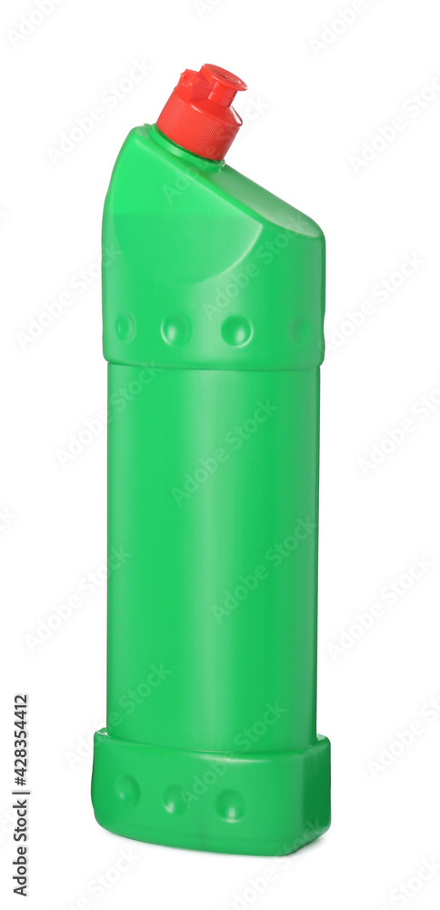 Blank liquid toilet cleaner bottle isolated on white Blank liquid toilet cleaner bottle isolated on white