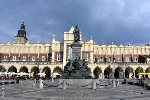 pomnik Adama Mickiewicza, Kraków, Rynek Główny, zabytki,