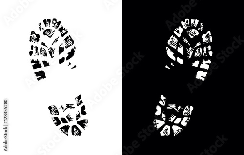 Shoe Print Vector Sign