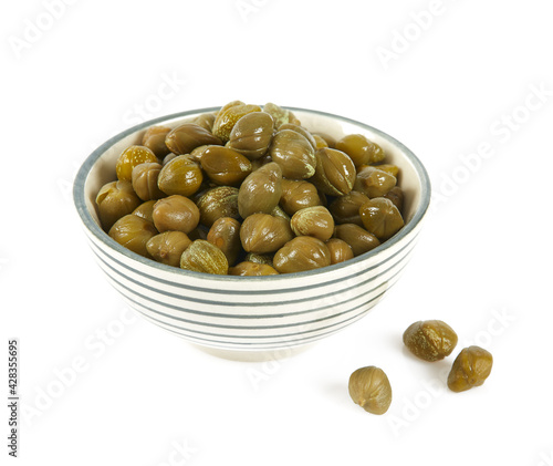 capers isolated on white background