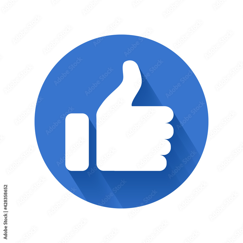 Thumb Up icon. Like icon on white background. Vector illustration. Thumb Up icon. Like icon on white background. Vector illustration.