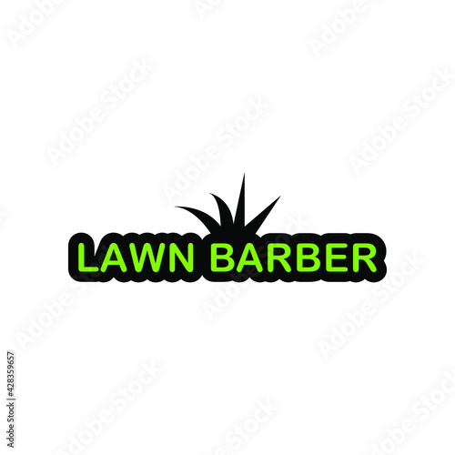 Illustration Vector graphic of lawn service logo
