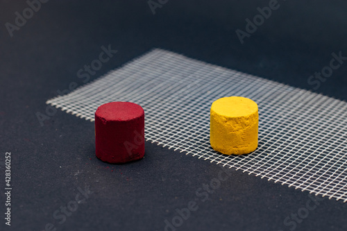 red and yellow pills