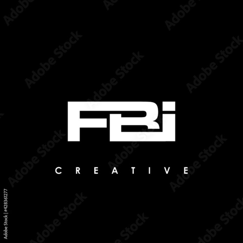 FBI Letter Initial Logo Design Template Vector Illustration