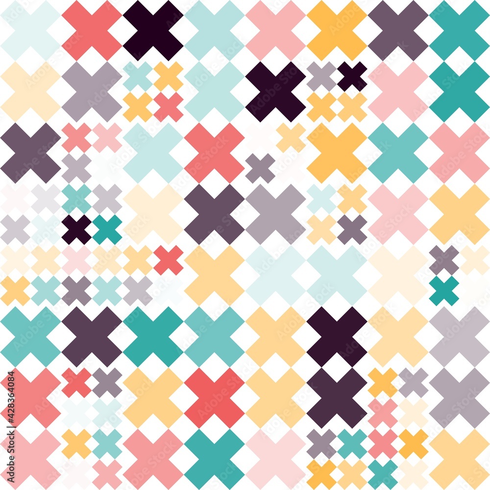 Minimal modern mosaic geometric colorful abstract background pattern art Minimal modern mosaic geometric colorful abstract background pattern art