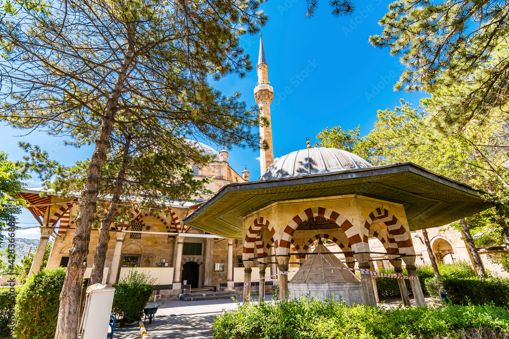 Damat Ibrahim Pasha Complex view in Nevsehir City of Turkey.