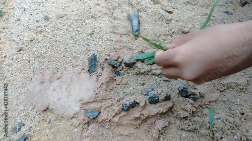 hand of the child