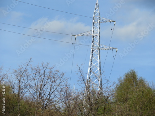 Lines of electrical wires that carry the energy to our homes