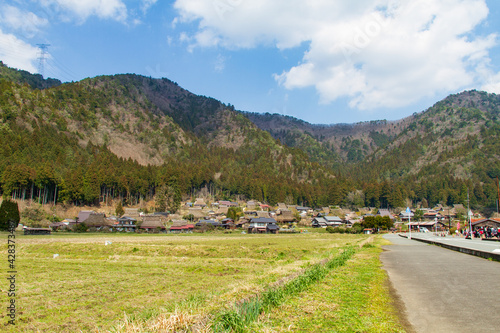 Wallpaper Mural Rice fields and old thatched-roof houses in Kitamura, Miyama Kayabuki no Sato, Nantan City, Kyoto Prefecture, Japan Torontodigital.ca