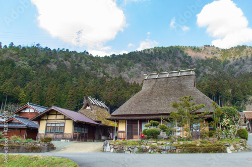 Wallpaper Mural Thatched roof old house in Kitamura, Miyama Kayabuki no Sato, Nantan City, Kyoto Prefecture, Japan Torontodigital.ca