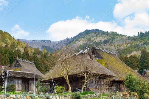 Wallpaper Mural Thatched roof old house in Kitamura, Miyama Kayabuki no Sato, Nantan City, Kyoto Prefecture, Japan Torontodigital.ca