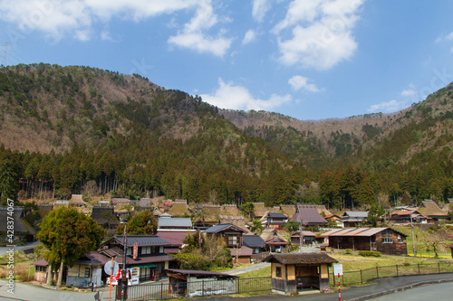 Wallpaper Mural Rice fields and old thatched-roof houses in Kitamura, Miyama Kayabuki no Sato, Nantan City, Kyoto Prefecture, Japan Torontodigital.ca