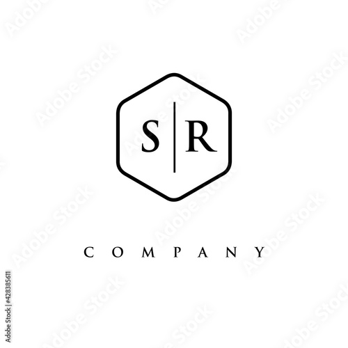 initial SR logo design vector © anakema82