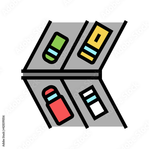 market parking color icon vector. market parking sign. isolated symbol illustration