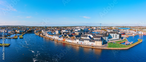 Aerial view of Galway Ireland 